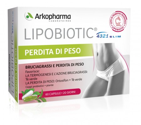 Image of Arkopharma 4321 Slim Lipobiotic Perdita Peso 60 Compresse 973998646