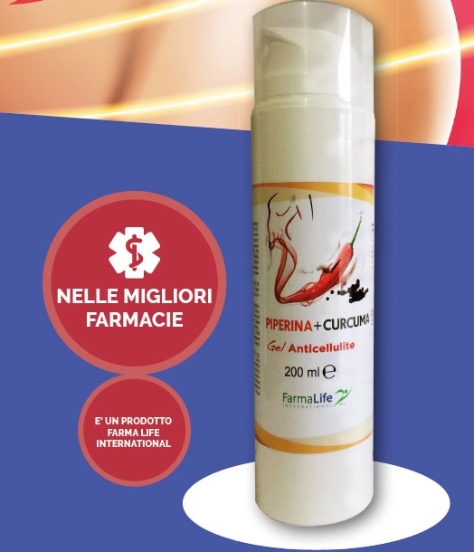 Image of Farma Life Piperina+Curcuma Gel Anticellulite 200ml