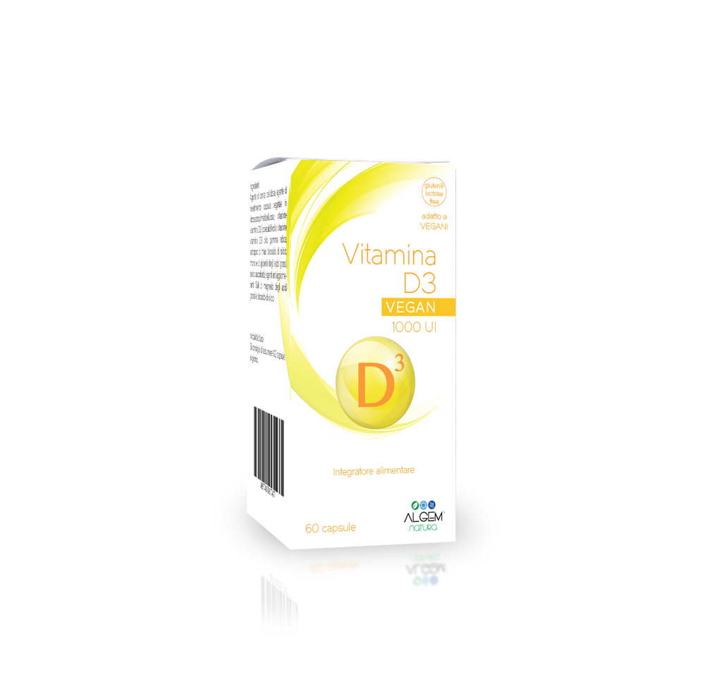 Image of Algem Natura Vitamina D3 1000 Ui Integratore Alimentare 60 Compresse033