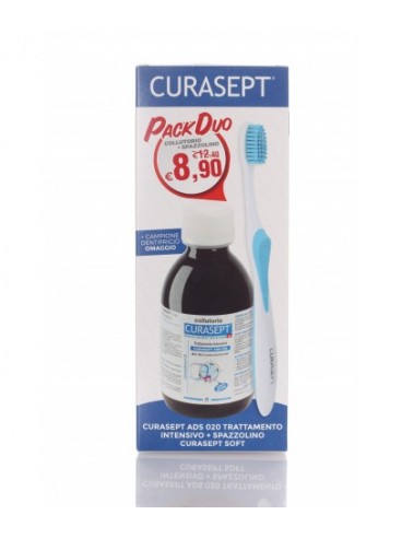 Image of Curasept Pack Duo Ads Colluttorio Clorexidina 0,20% + Spazzolino Soft Clean