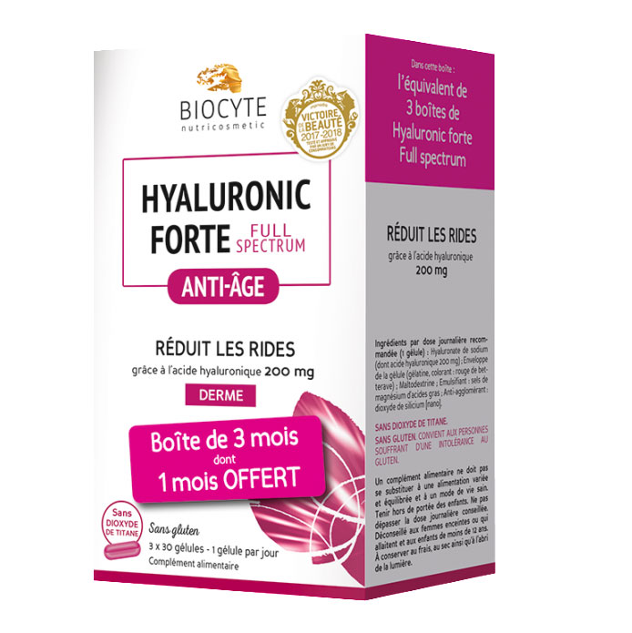 Image of Biocyte Pack Hyaluronic Forte Full Spectrum 90 Capsule
