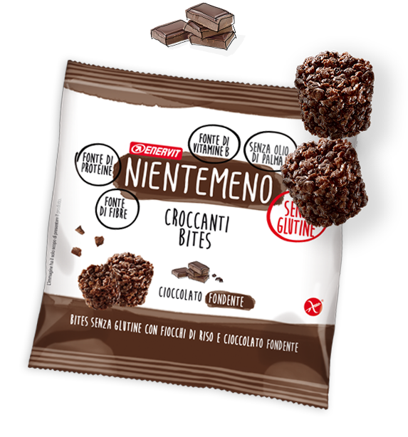 Image of Enervit Nientemeno Bites Cioccolato Fondente Senza Glutine 5x23g 974382145