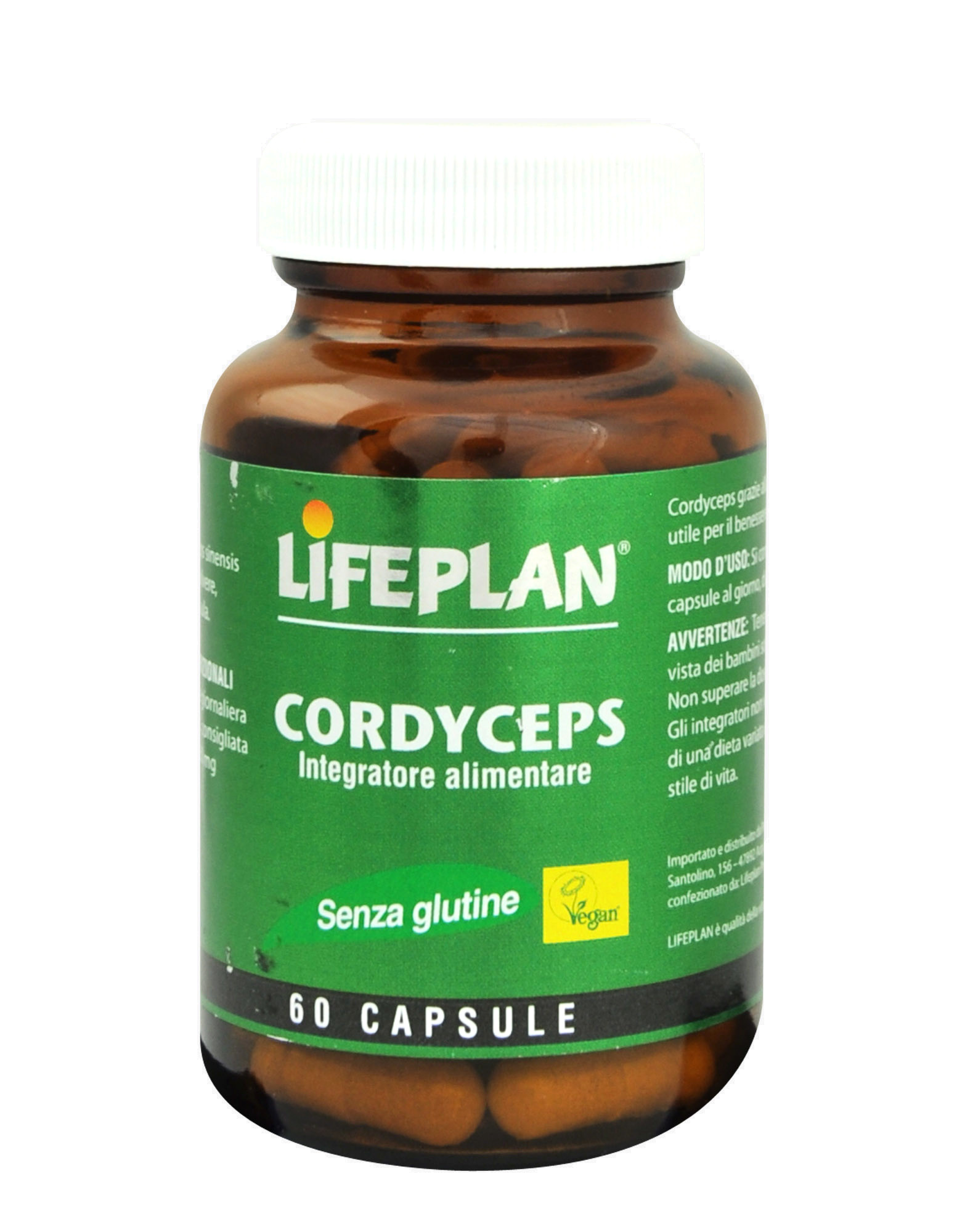 Image of Lifeplan Products Cordyceps Integratore Alimentare Senza Glutine 60 Capsule033