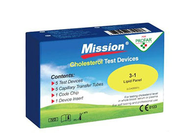 Image of Profar Control Test Mission Cholesterol Test 5 Pezzi