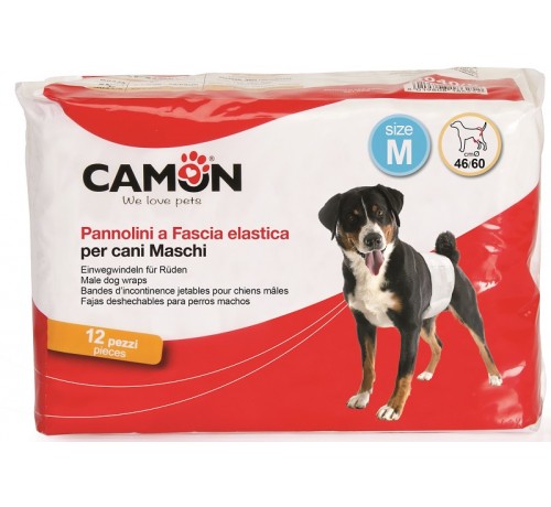Camon Pannolini Fascia Per Cani Maschi 2 12 Pezzi