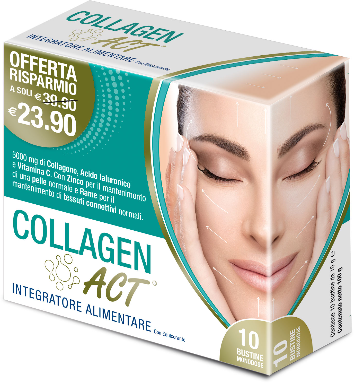 Image of Collagen Act Integratore Alimentare 10 Bustine
