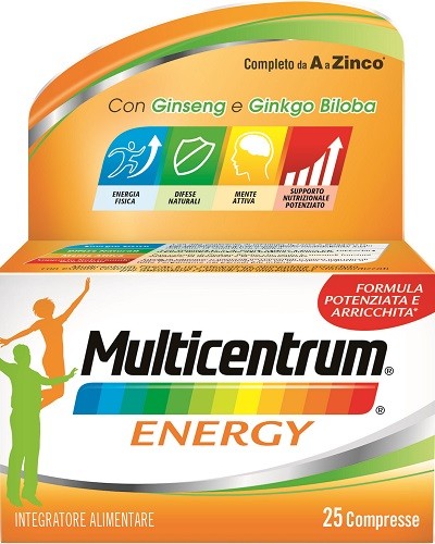 Multicentrum MC Energy Integratore Alimentare 25 Compresse