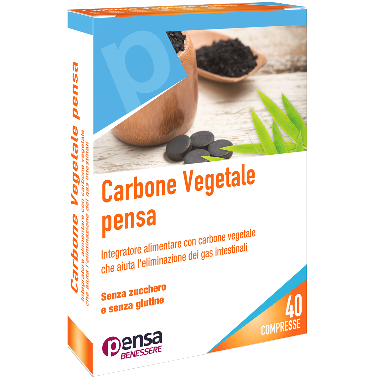 Image of Pensa Pharma Carbone Vegetale Pensa Integratore Alimentare 40 Compresse033