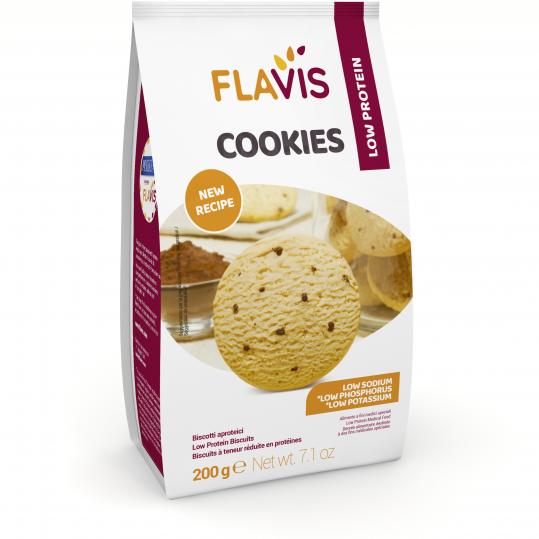 

Flavis Cookies Con Goccie Di Cioccolato Biscotti Aproteici 200g