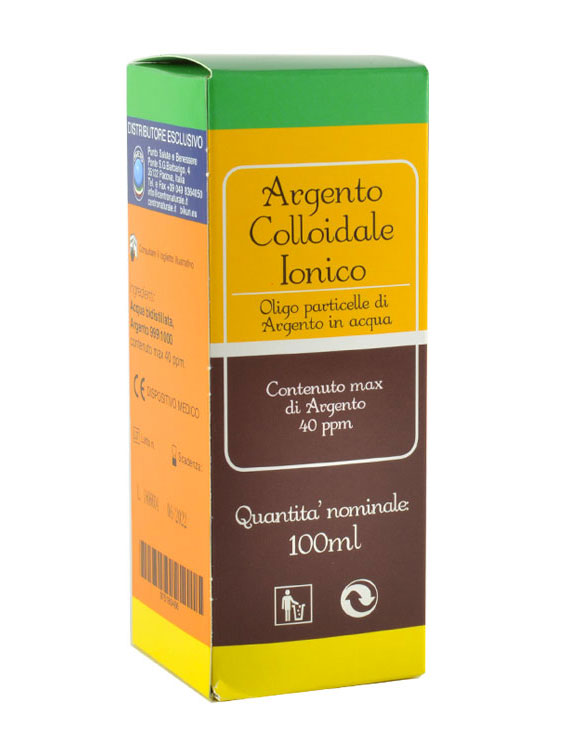 Argento Colloidale Ionico 40 ppm 100 ml