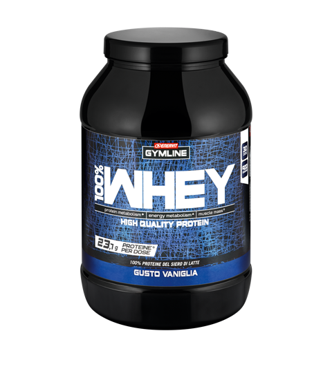Image of Enervit Gymline Muscle 100% Whey Protein Concentrate Gusto Vaniglia Integratore Alimentare 900g 975183880