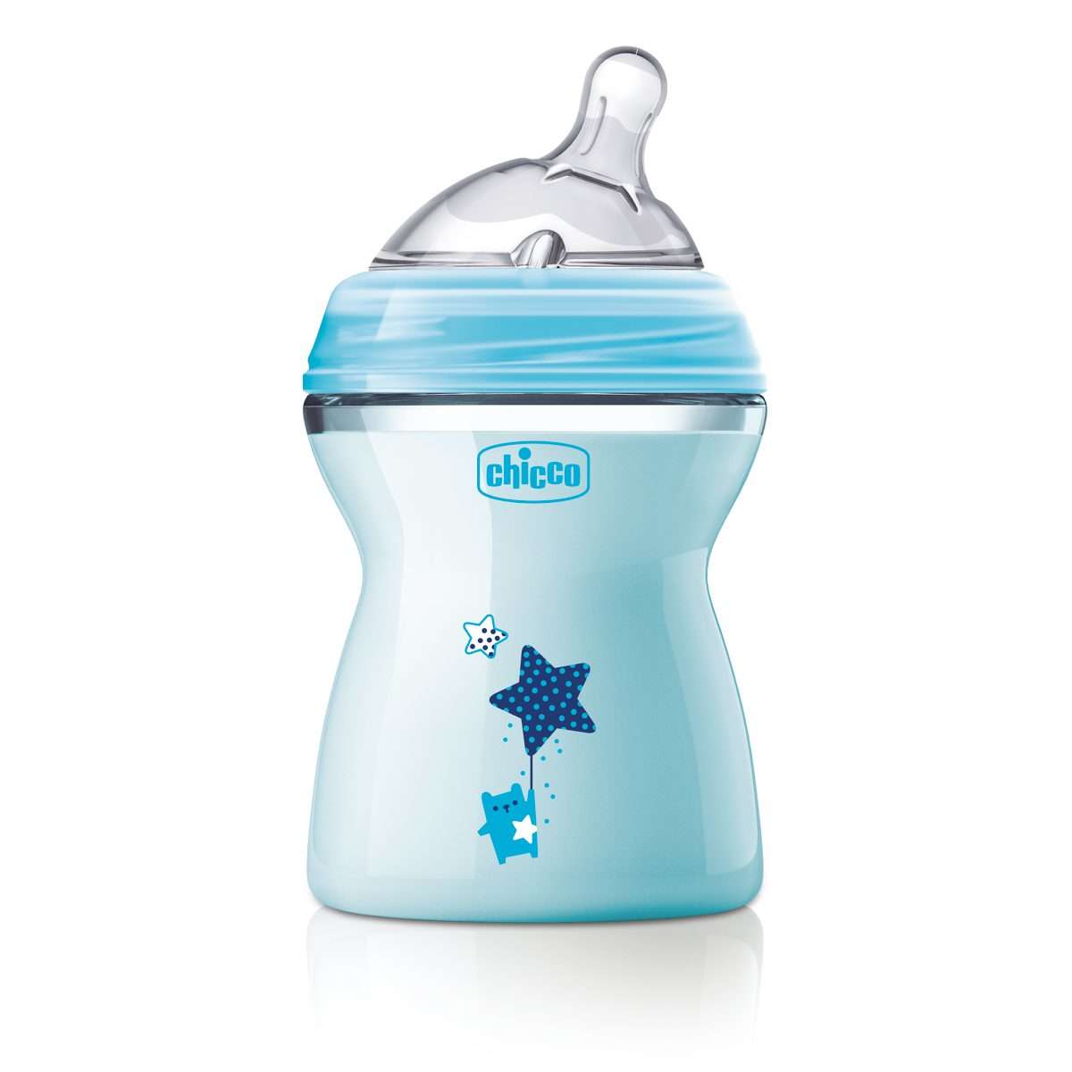 

Chicco Natural-Feeling Biberon Colore Azzurro Stars 250ml