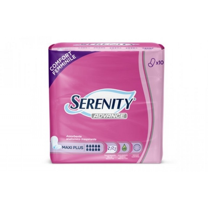 

Serenity Advance Maxiplus Assorbente Anatomico Traspirante Taglia M 10 Pezzi