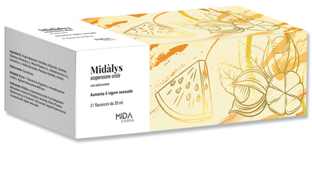 Image of Mida Farmaceutici Midàlys Sospensione Orale Integratore Alimentare 21 Flaconcini 20ml