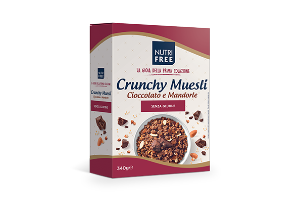 

Nutrifree Crunchy Mix Cioccolato e Mandorle Senza GLutine 340g