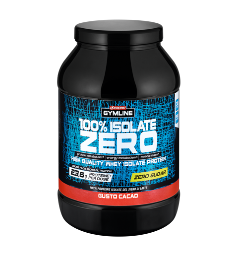 Image of Enervit Gymline Muscle 100% Whey Protein Isolate Zero Cacao Integratore Alimentare 900g 975741479