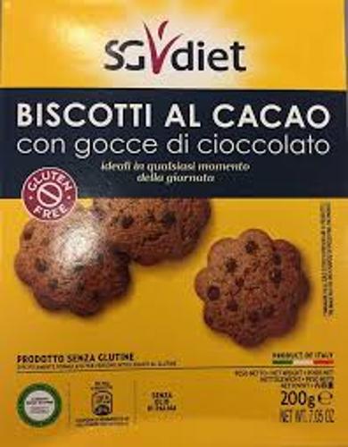 

Sg Diet Biscotti Al Cacao Gocce Cioccolato Biologico 200g