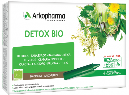 Image of Arkofarm Arkofluidi Us Detox Biologico 20 Flaconi033