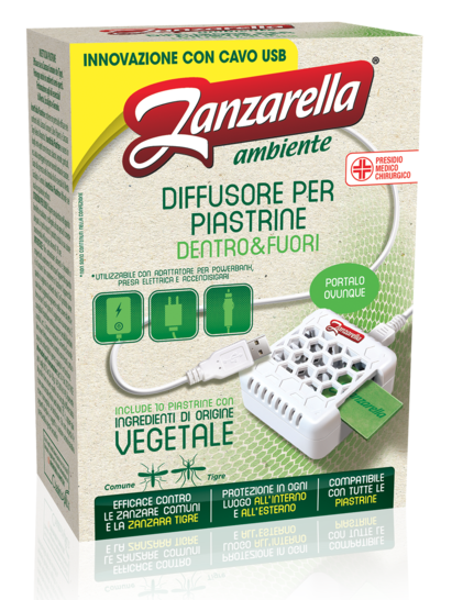 

Zanzarella Dentro&Fuori Diffusore Per Piastrine + 10 Piastrine