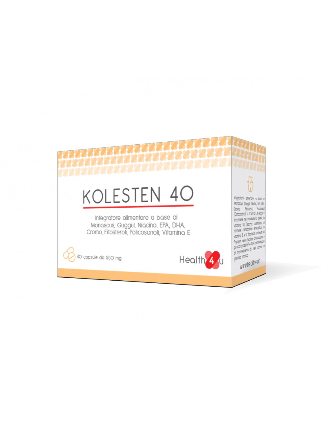 

Health4u Kolesten 40 Integratore Alimentare 90 Capsule