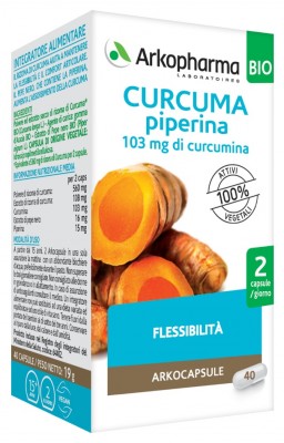 

ArkoPharma Curcuma + Piperina Bio Integratore Alimentare 40 Capsule