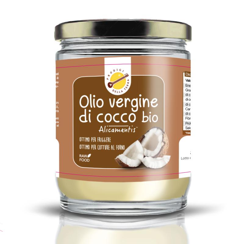 Image of Alicamentis(R) Olio Vergine Di Cocco Bio Olio Per Friggere E Cotture Al Forno 500ml