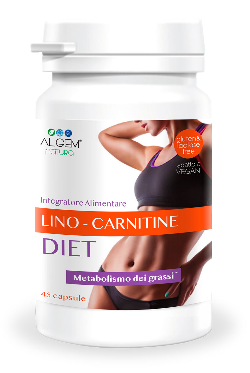 Image of Algem Natura Lino-Carnitine Diet Integratore Alimentare 45 Capsule