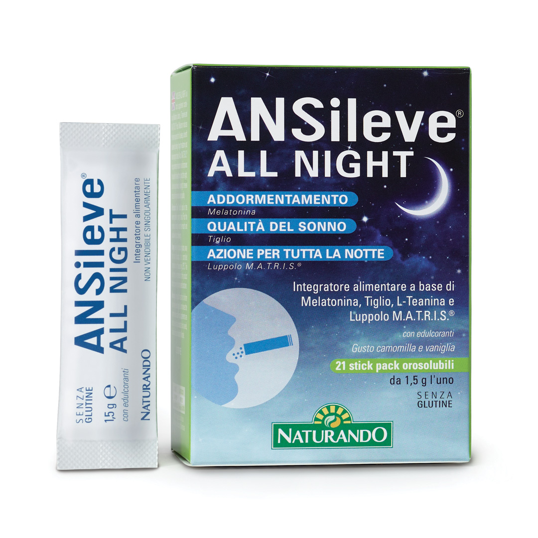 

ANSileve® ALL NIGHT NATURANDO 21 Stick Pack