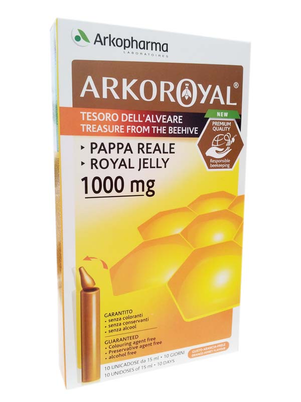 

Arkopharma Arkoroyal® Pappa Reale 1000mg BIO Integratore Alimentare 20 Flaconcini 15ml