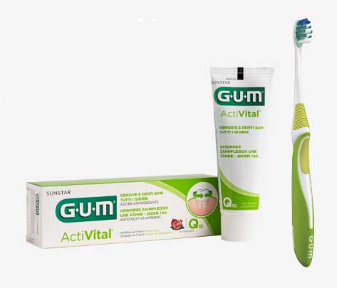 

ActiVital® Spazzolino+Dentifricio Gum®