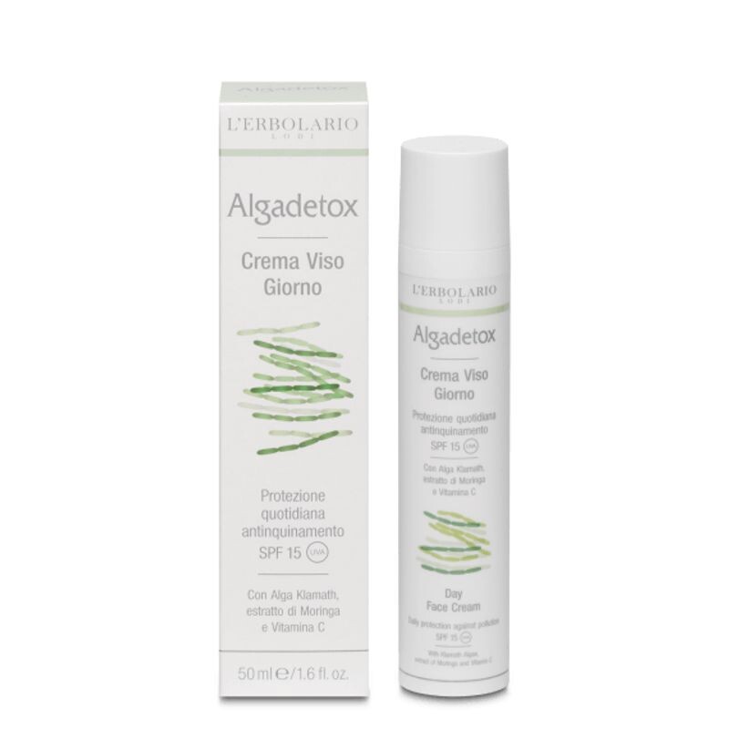 Image of AlgaDetox Crema Viso Giorno SPF15 L&#39;Erbolario 50ml033