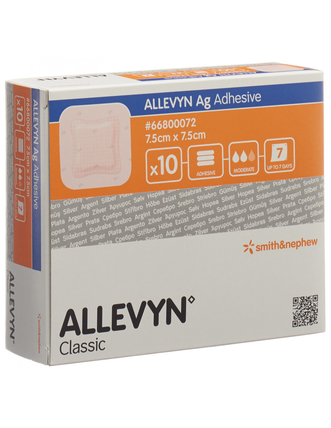 

ALLEVYN Ag Adhesive 7,5x7,5 10 Pezzi