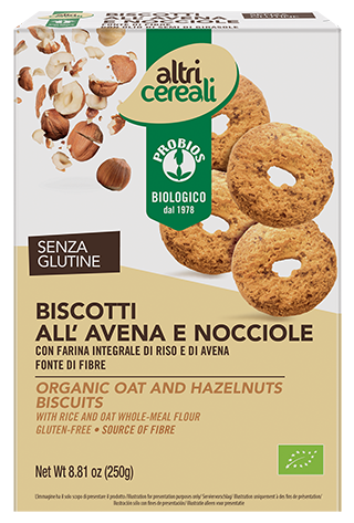 

Altri Cereali Biscotti All'Avena E Nocciole Probios 250g