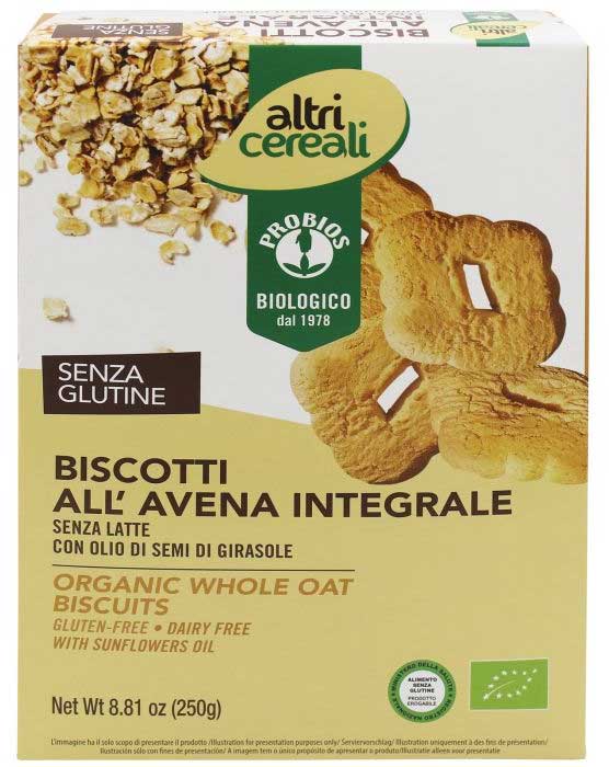 

Altri Cereali Biscotti All'Avena Integrali Probios 250g