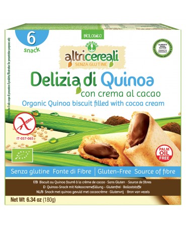 

Altri Cereali Delizia Di Quinoa Con Crema Al Cacao Probios 6x30g