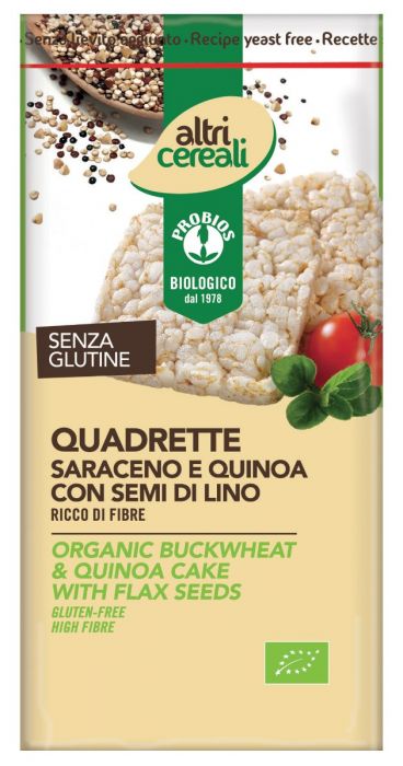 

Altri Cereali Quadrette Al Grano Saraceno E Quinoa Probios 130g