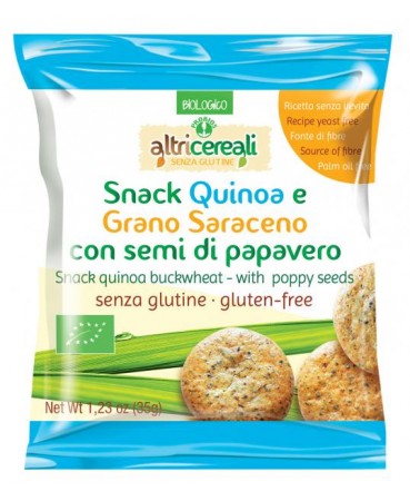 Altri Cereali Snack Quinoa E Grano Saraceno Con Semi Di Papavero Probios 35g