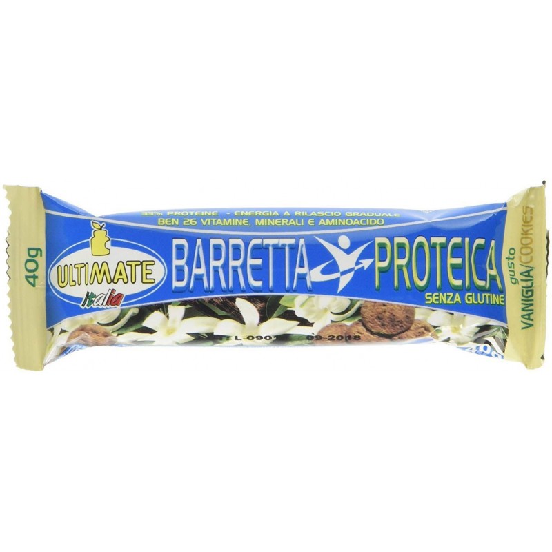 Image of Barretta Proteica Ultimate Gusto Vaniglia-Cookies 24 Pezzi Da 40g