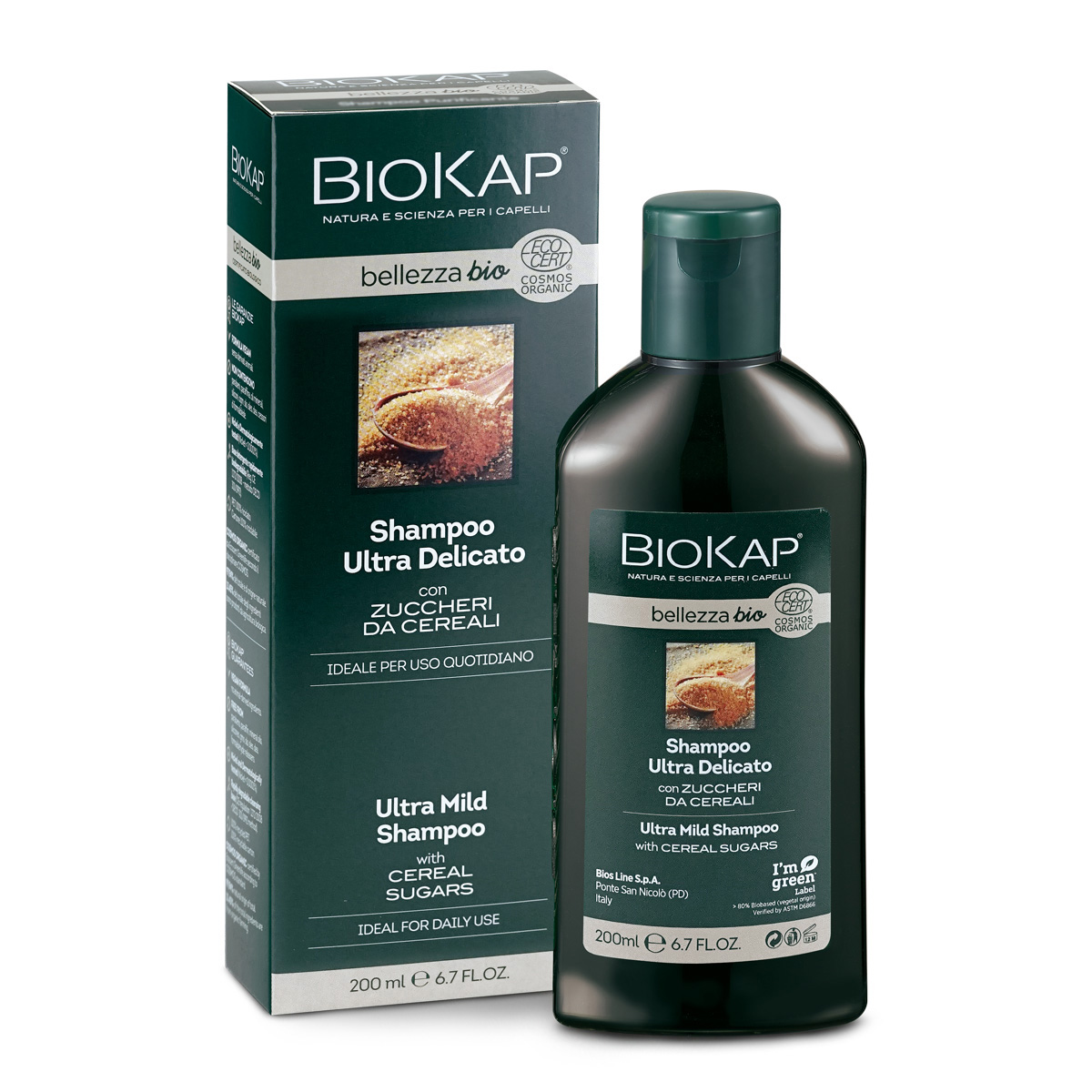 Image of Biokap(R) Bellezza Bio Shampoo Ultra Delicato Bios Line 200ml033