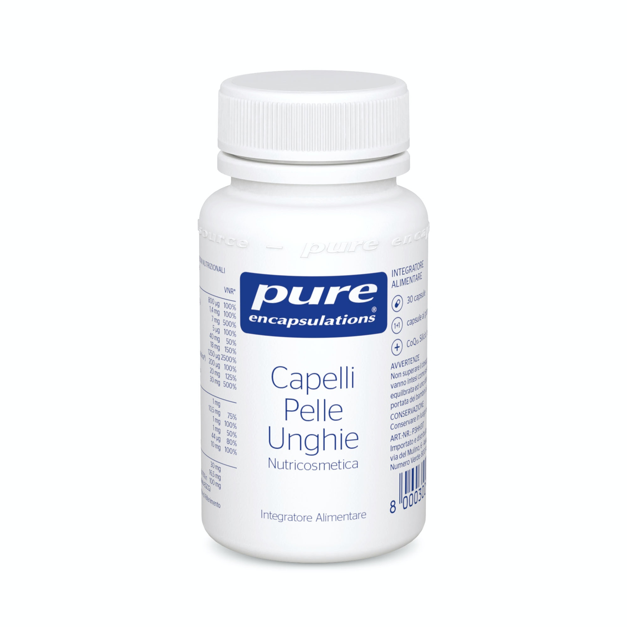 Image of CAPELLI PELLE UNGHIE Pure Encapsulations(R) 30 Capsule