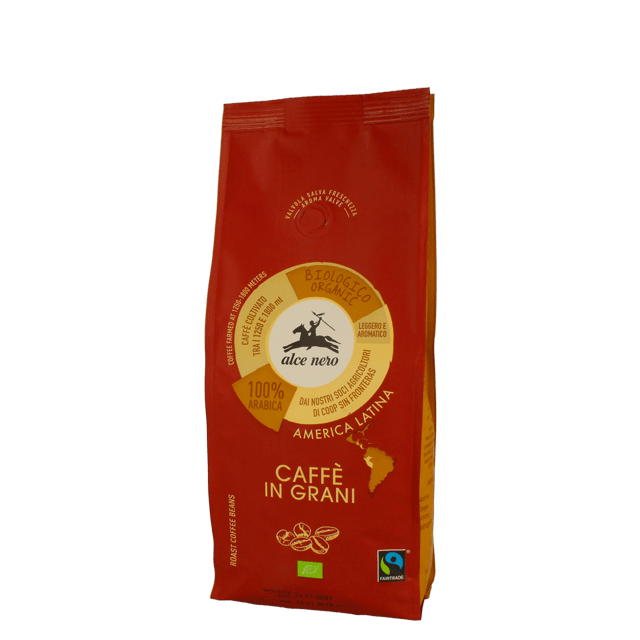 Image of Caffe 100% Arabica In Grani Biologico Alce Nero 500g