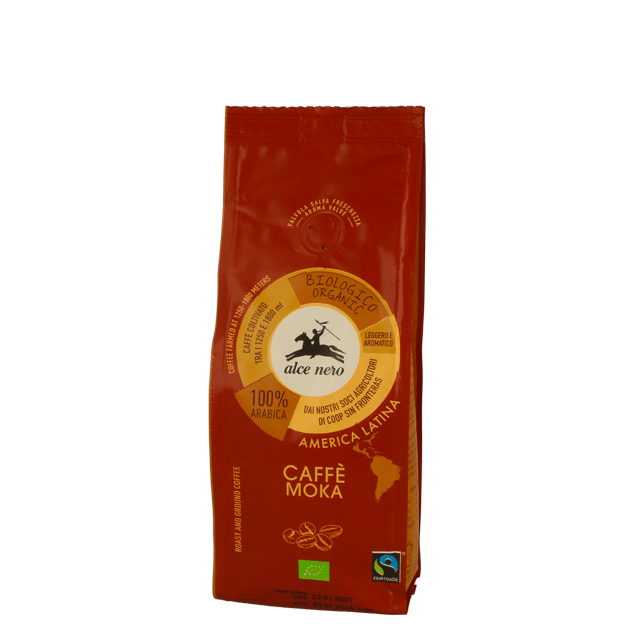Image of Caffè 100% Arabica Per Moka Biologico Alce Nero 250g