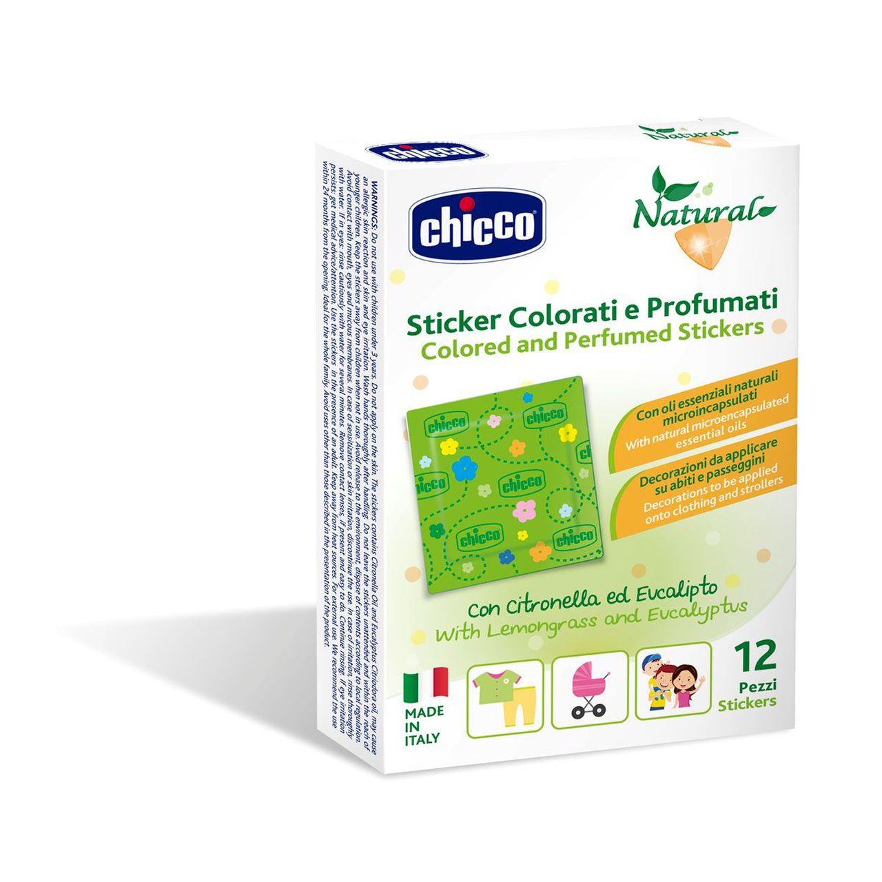 Image of Cerotti Anti-zanzara Colorati E Profumati Chicco(R) 12 Pezzi033