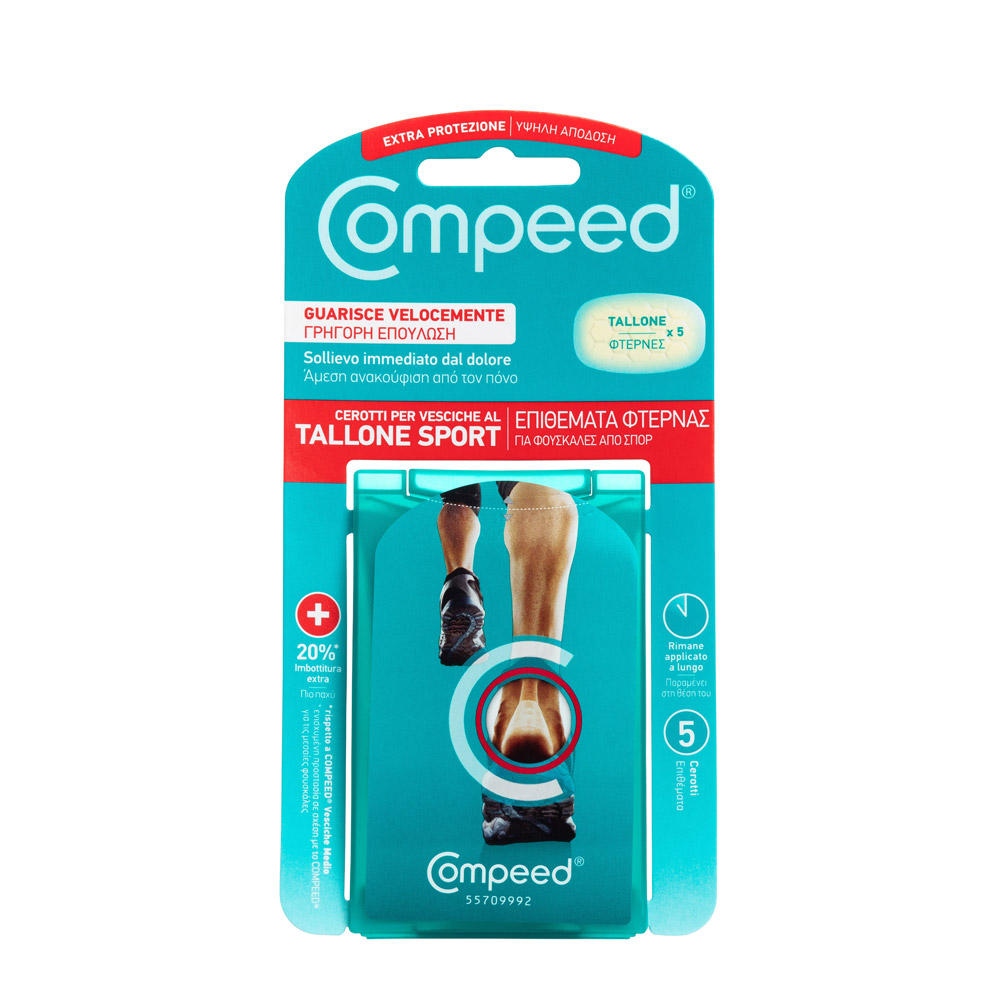 

Cerotto Per Vesciche Tallone Sport Compeed 5 Pezzi