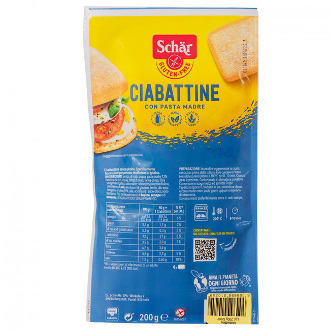 Image of Ciabattine Senza Glutine Schar 200g