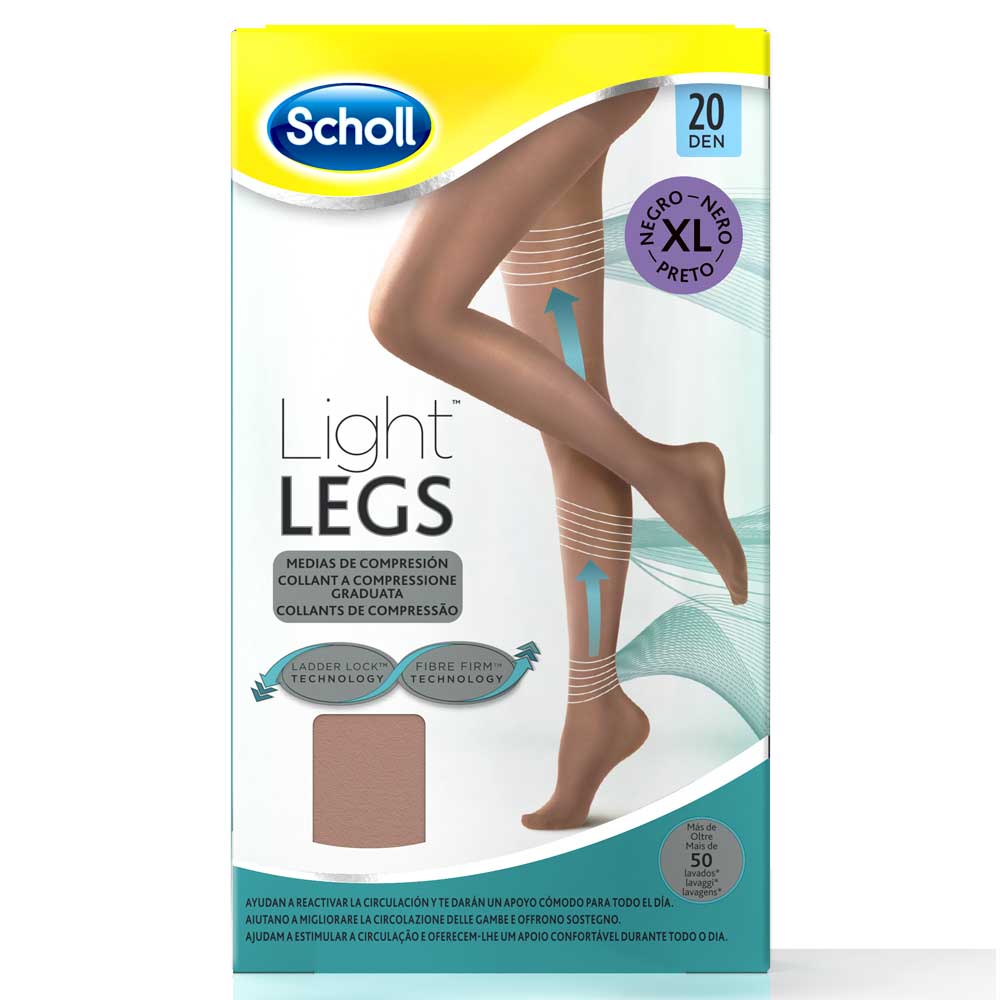 Image of Scholl Collant A Compressione 20 Den Taglia Xl Color Carne033