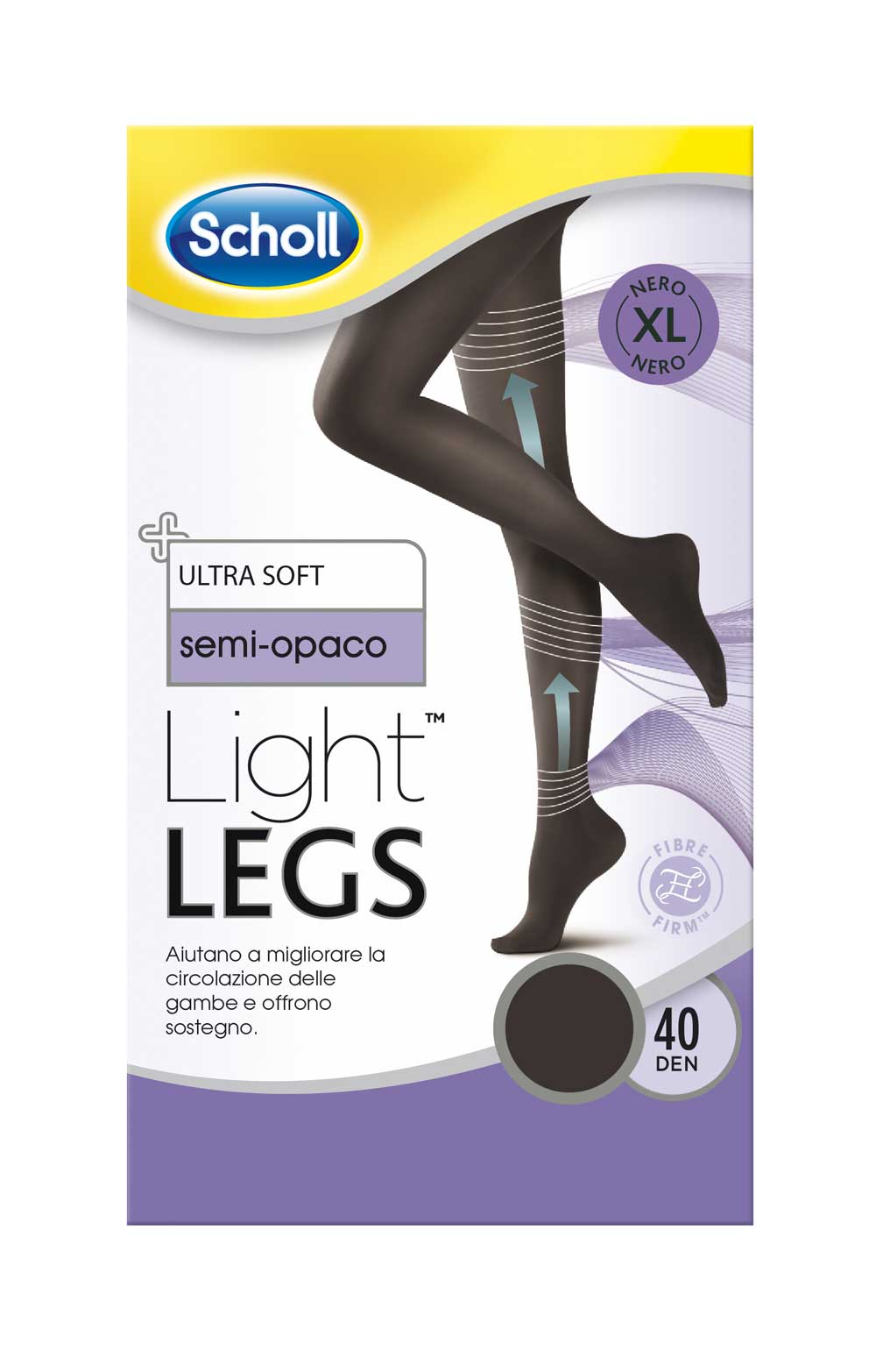 

Collant Light Legs 40 Denari Scholl Nero XL