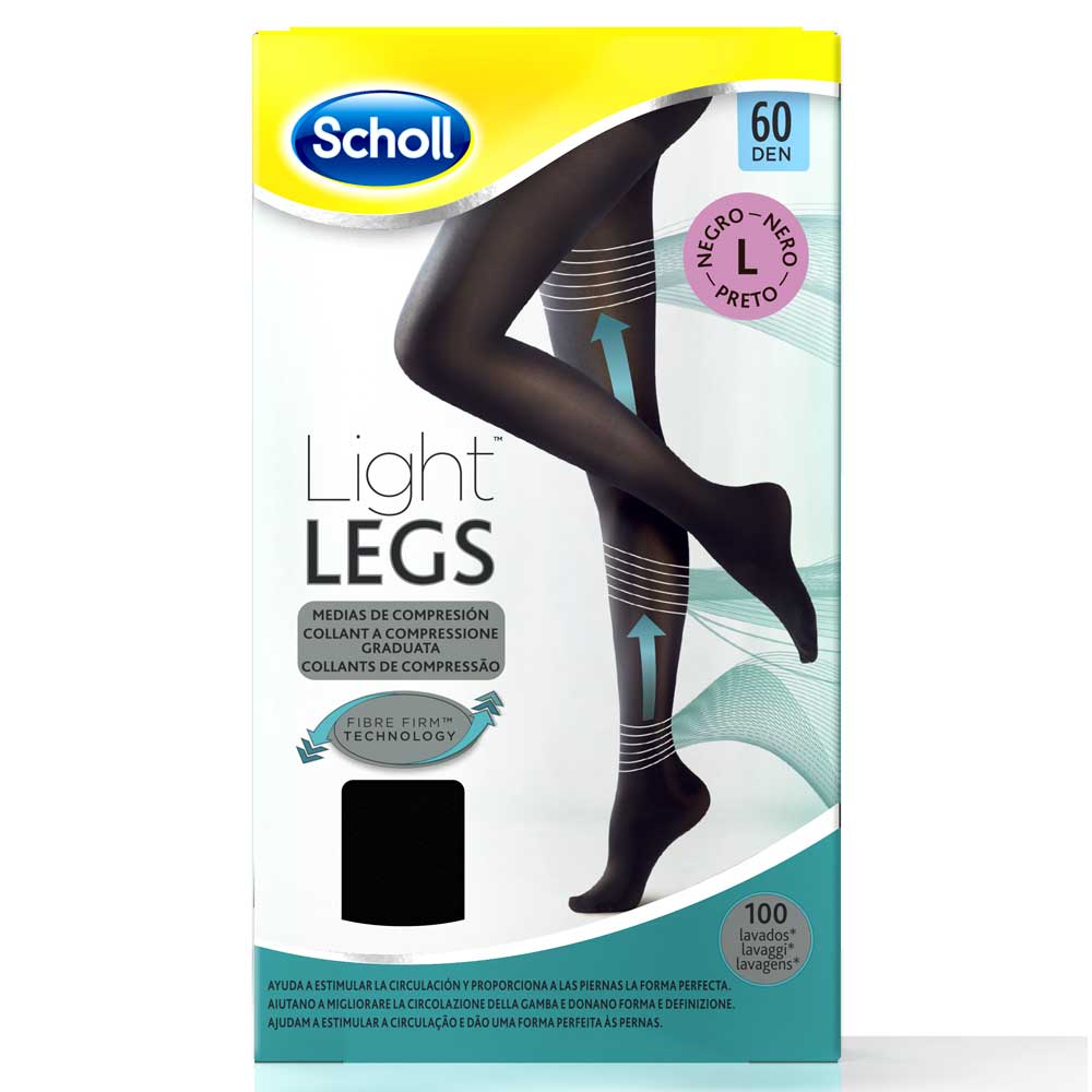 Image of Scholl Collant A Compressione 60 Den Taglia L Nero033