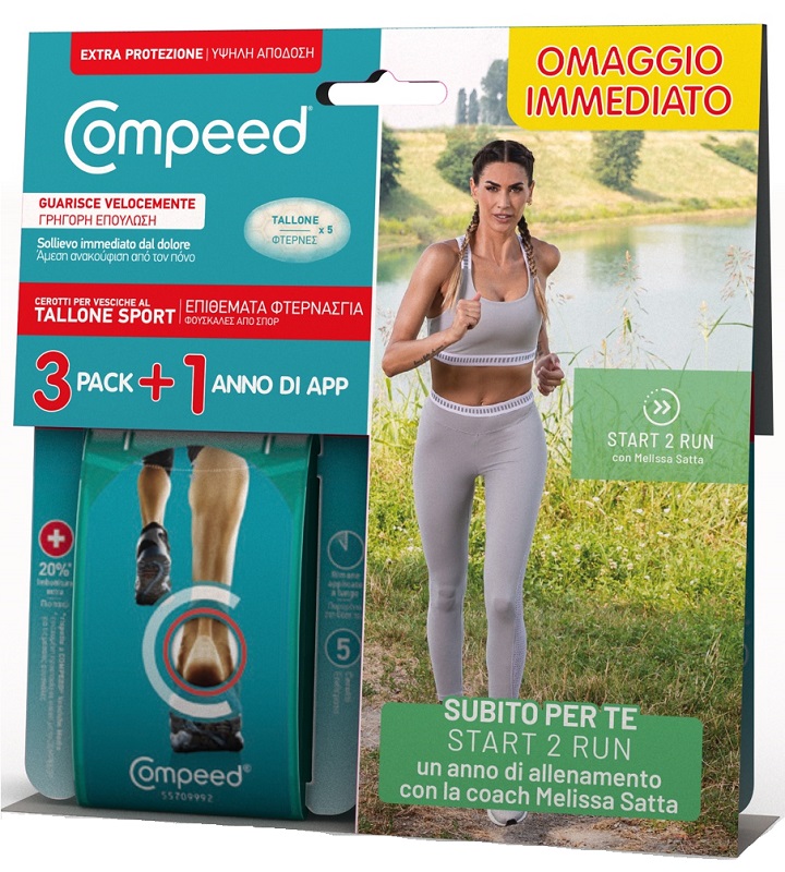 

Compeed® CEROTTI PER VESCICHE AL TALLONE SPORT TRIPACK