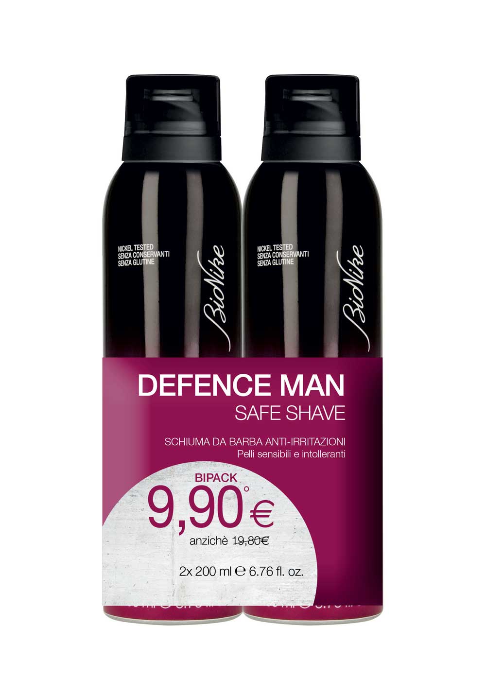 Image of Defence Man Schiuma Da Barba Bipack Bionike 2x200ml